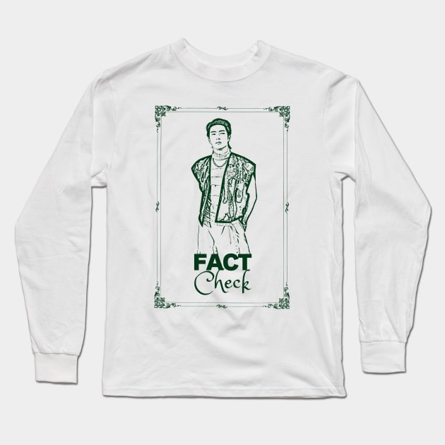 Fact Check Jaehyun NCT 127 Long Sleeve T-Shirt by wennstore